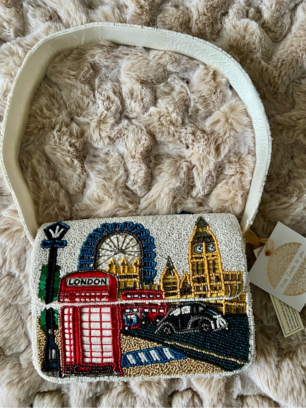 NEW RELEASE London Beaded Shoulder Bag NWT